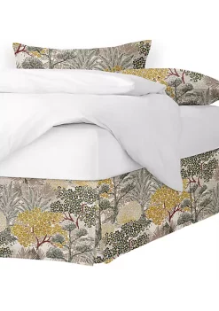 6ix Tailors Fine Linens Marikka Natural King Bed Skirt 15" drop -Linens Shop Belk 2028