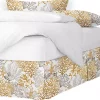 6ix Tailors Fine Linens Reef Gold Queen Bed Skirt 15" drop