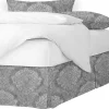 6ix Tailors Fine Linens Ophelia Gray Twin Bed Skirt 15" drop 2 6ix Tailors Fine Linens Ophelia Gray Twin Bed Skirt 15" drop -Linens Shop Belk 2038