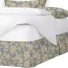 6ix Tailors Fine Linens Golden Bloom Barley Cal-King Bed Skirt 15" drop