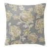 6ix Tailors Fine Linens Golden Bloom Barley 24" SQ Decor Pillow (Feather Insert)