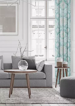 6ix Tailors Fine Linens Osha Aqua/Teal Pinch Pleat Drapery Panel Pair (40" W x 144" L) 21 6ix Tailors Fine Linens Osha Aqua/Teal Pinch Pleat Drapery Panel Pair (40" W x 144" L) -Linens Shop Belk 206