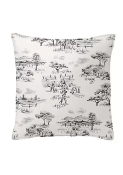 6ix Tailors Fine Linens Auclair Gray 20" SQ Decor Pillow (Feather Insert)