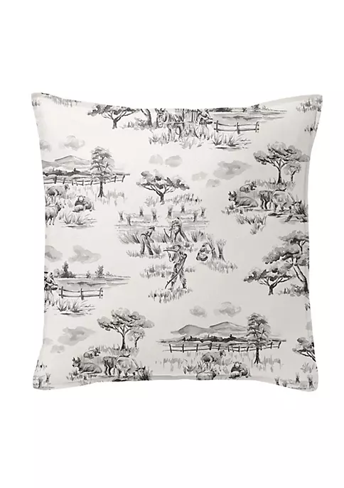 6ix Tailors Fine Linens Auclair Gray 20" SQ Decor Pillow (Feather Insert) 5 6ix Tailors Fine Linens Auclair Gray 20" SQ Decor Pillow (Feather Insert) - Image 3