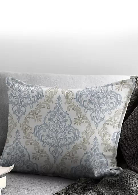 6ix Tailors Fine Linens Adira Taupe 14X20" Oblong Decor Pillow (Feather Insert) 4 6ix Tailors Fine Linens Adira Taupe 14X20" Oblong Decor Pillow (Feather Insert) - Image 2