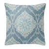 6ix Tailors Fine Linens Bellamy Blue 24" SQ Decor Pillow (Feather Insert) -Linens Shop Belk 2075