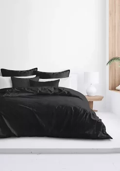 6ix Tailors Fine Linens Rocha Ebony Queen Duvet Cover & 2 Shams Set -Linens Shop Belk 2107