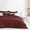 6ix Tailors Fine Linens Basic Linen Beaujolais California King Duvet Cover & 2 Shams Set -Linens Shop Belk 2111