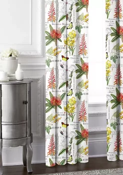 6ix Tailors Fine Linens Vintage Botanicals White Pole Top Drapery Panel Pair (50" W x 144" L) 11 6ix Tailors Fine Linens Vintage Botanicals White Pole Top Drapery Panel Pair (50" W x 144" L) -Linens Shop Belk 2118