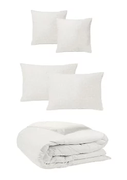 6ix Tailors Fine Linens Marlene Alabaster Full/Double Coverlet & 2 Shams Set -Linens Shop Belk 2128