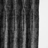 6ix Tailors Fine Linens Langston Onyx Pinch Pleat Drapery Panel Pair (20" W x 108" L)