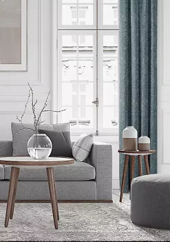 6ix Tailors Fine Linens Rivington Marine Pinch Pleat Drapery Panel Pair (20" W x 108" L) -Linens Shop Belk 2138