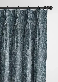 6ix Tailors Fine Linens Rivington Marine Pinch Pleat Drapery Panel Pair (20" W x 108" L) -Linens Shop Belk 2139