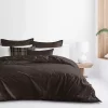 6ix Tailors Fine Linens Shelton Chocolate Twin Duvet Cover & 1 Sham Set -Linens Shop Belk 2140