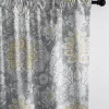 6ix Tailors Fine Linens Osha Barley/Gray Pole Top Drapery Panel Pair (50" W x 84" L) -Linens Shop Belk 2159