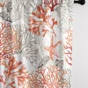 6ix Tailors Fine Linens Reef Coral Pole Top Drapery Panel Pair (50" W x 144" L) 2 6ix Tailors Fine Linens Reef Coral Pole Top Drapery Panel Pair (50" W x 144" L) -Linens Shop Belk 2177