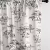 6ix Tailors Fine Linens Auclair Gray Pole Top Drapery Panel Pair (50" W x 96" L) -Linens Shop Belk 2183