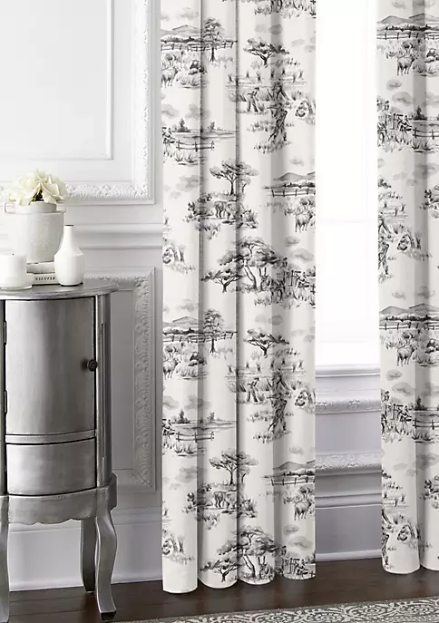 6ix Tailors Fine Linens Auclair Gray Pole Top Drapery Panel Pair (50" W x 96" L) 5 6ix Tailors Fine Linens Auclair Gray Pole Top Drapery Panel Pair (50" W x 96" L) - Image 3
