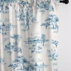 6ix Tailors Fine Linens Auclair Blue Pole Top Drapery Panel Pair (50" W x 108" L) 1 6ix Tailors Fine Linens Auclair Blue Pole Top Drapery Panel Pair (50" W x 108" L) -Linens Shop Belk 2191