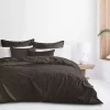6ix Tailors Fine Linens Eva Chocolate Queen Duvet Cover & 2 Shams Set -Linens Shop Belk 2197