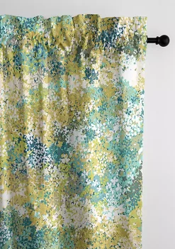 6ix Tailors Fine Linens Lantana Blue Pole Top Drapery Panel Pair (50" W x 84" L)