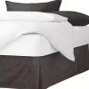 6ix Tailors Fine Linens Underwood Chocolate Queen Bed Skirt 18" drop -Linens Shop Belk 2216