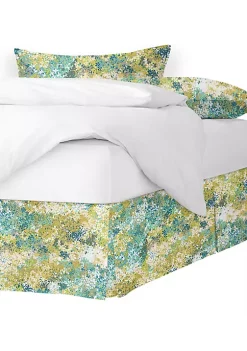 6ix Tailors Fine Linens Lantana Blue Cal-King Bed Skirt 15" drop 11 6ix Tailors Fine Linens Lantana Blue Cal-King Bed Skirt 15" drop -Linens Shop Belk 2233