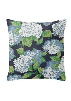 6ix Tailors Fine Linens Midnight Garden Navy 24" SQ Decor Pillow (Feather Insert)