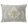 6ix Tailors Fine Linens Mahal Gray 14X20" Oblong Decor Pillow (Feather Insert)