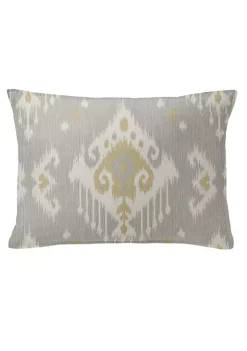 6ix Tailors Fine Linens Mahal Gray 14X20" Oblong Decor Pillow (Feather Insert)