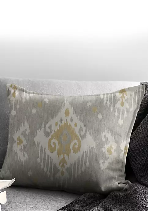 6ix Tailors Fine Linens Mahal Gray 14X20" Oblong Decor Pillow (Feather Insert) 3 6ix Tailors Fine Linens Mahal Gray 14X20" Oblong Decor Pillow (Feather Insert) - Image 2