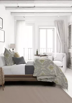 6ix Tailors Fine Linens Mahal Gray King Coverlet & 2 Shams Set -Linens Shop Belk 228