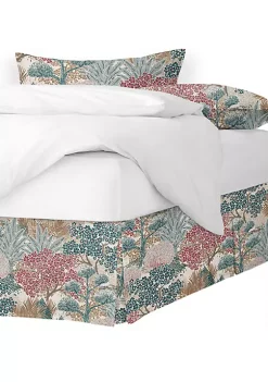 Linens Shop 13 6ix Tailors Fine Linens Marikka Teal King Bed Skirt 15" drop