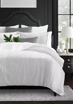 6ix Tailors Fine Linens Antique Ticking Gray King Comforter & 2 Shams Set 12 6ix Tailors Fine Linens Antique Ticking Gray King Comforter & 2 Shams Set -Linens Shop Belk 262