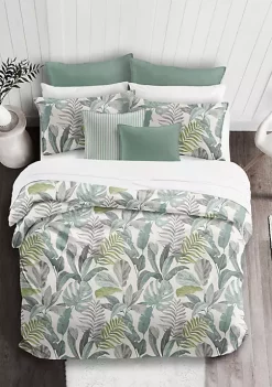 6ix Tailors Fine Linens Palm Bay Seafoam Twin Comforter & 1 Sham Set -Linens Shop Belk 267