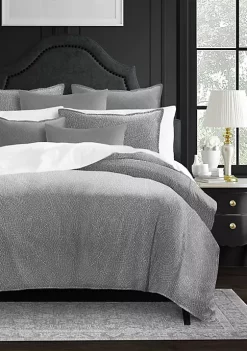 6ix Tailors Fine Linens Eva Gray California King Comforter & 2 Shams Set -Linens Shop Belk 281