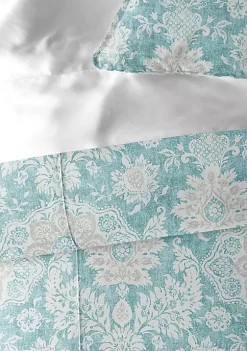6ix Tailors Fine Linens Osha Aqua/Teal California King Comforter & 2 Shams Set 14 6ix Tailors Fine Linens Osha Aqua/Teal California King Comforter & 2 Shams Set -Linens Shop Belk 3