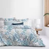 6ix Tailors Fine Linens Reef Blue King Duvet Cover & 2 Shams Set