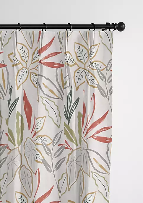 6ix Tailors Fine Linens Fall Foliage Beige Pinch Pleat Drapery Panel Pair (40" W x 132" L) 11 6ix Tailors Fine Linens Fall Foliage Beige Pinch Pleat Drapery Panel Pair (40" W x 132" L) - Image 9