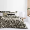 6ix Tailors Fine Linens Demetre Coal California King Duvet Cover & 2 Shams Set -Linens Shop Belk 349