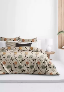 6ix Tailors Fine Linens Grace Beige King Duvet Cover & 2 Shams Set -Linens Shop Belk 387