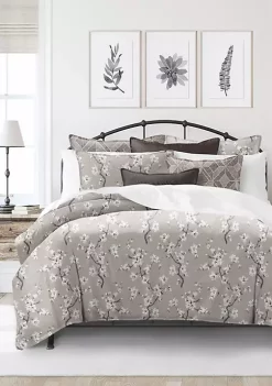 6ix Tailors Fine Linens Sakura Taupe California King Coverlet & 2 Shams Set 13 6ix Tailors Fine Linens Sakura Taupe California King Coverlet & 2 Shams Set -Linens Shop Belk 39