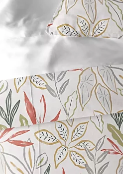 6ix Tailors Fine Linens Fall Foliage Beige Twin Coverlet & 1 Sham Set -Linens Shop Belk 406