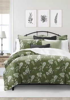 6ix Tailors Fine Linens Tropez Green California King Comforter & 2 Shams Set -Linens Shop Belk 473