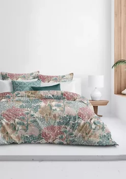 6ix Tailors Fine Linens Marikka Teal Full/Double Duvet Cover & 2 Shams Set