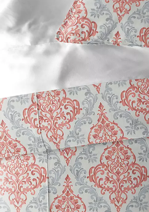 6ix Tailors Fine Linens Adira Coral King Coverlet & 2 Shams Set 5 6ix Tailors Fine Linens Adira Coral King Coverlet & 2 Shams Set - Image 3