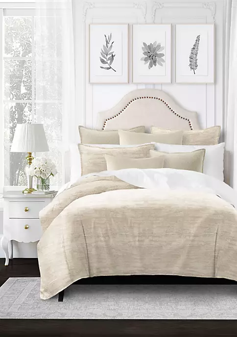 6ix Tailors Fine Linens Cabrera Buff California King Comforter & 2 Shams Set 5 6ix Tailors Fine Linens Cabrera Buff California King Comforter & 2 Shams Set - Image 3