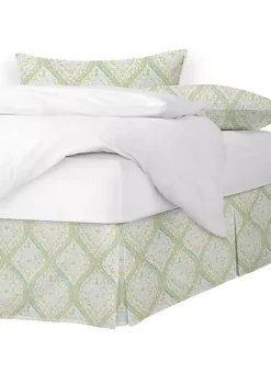 6ix Tailors Fine Linens Cressida Green Tea Full/Double Bed Skirt 18" drop 16 6ix Tailors Fine Linens Cressida Green Tea Full/Double Bed Skirt 18" drop -Linens Shop Belk 666