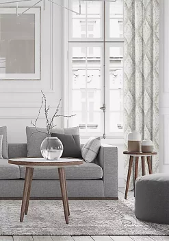 6ix Tailors Fine Linens Cressida Linen Pinch Pleat Drapery Panel Pair (20" W x 132" L) -Linens Shop Belk 743