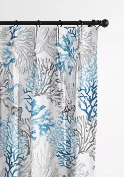 6ix Tailors Fine Linens Reef Blue Pinch Pleat Drapery Panel Pair (20" W x 132" L) 21 6ix Tailors Fine Linens Reef Blue Pinch Pleat Drapery Panel Pair (20" W x 132" L) -Linens Shop Belk 764